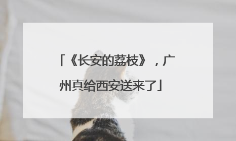 《长安的荔枝》，广州真给西安送来了