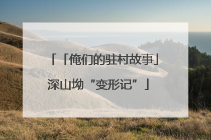 「俺们的驻村故事」深山坳“变形记”