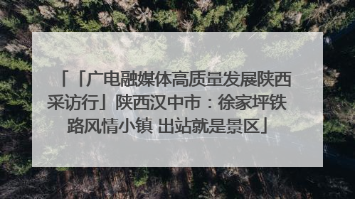 「广电融媒体高质量发展陕西采访行」陕西汉中市：徐家坪铁路风情小镇 出站就是景区