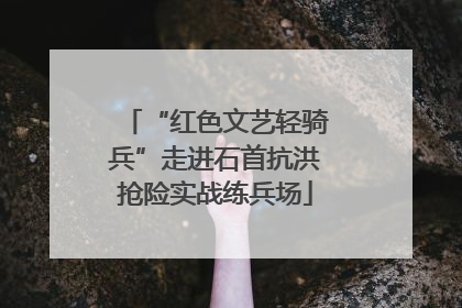 “红色文艺轻骑兵”走进石首抗洪抢险实战练兵场