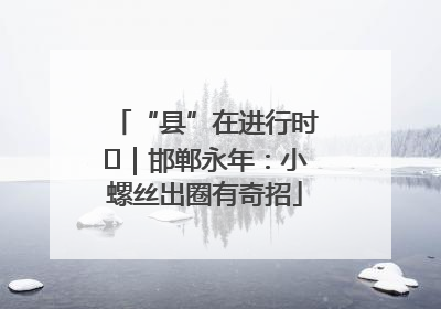 “县”在进行时⑬｜邯郸永年：小螺丝出圈有奇招