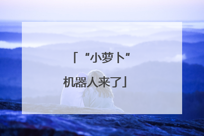 “小萝卜”机器人来了