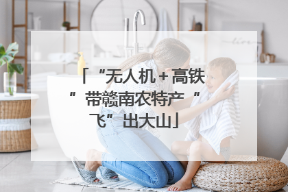 “无人机＋高铁”带赣南农特产“飞”出大山