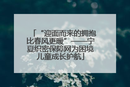 “迎面而来的拥抱比春风更暖”——宁夏织密保障网为困境儿童成长护航