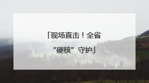 现场直击！全省“硬核”守护