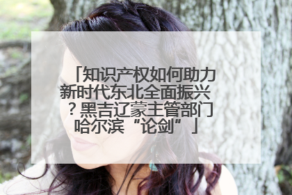 知识产权如何助力新时代东北全面振兴？黑吉辽蒙主管部门哈尔滨“论剑”