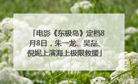 电影《东极岛》定档8月8日，朱一龙、吴磊、倪妮上演海上极限救援