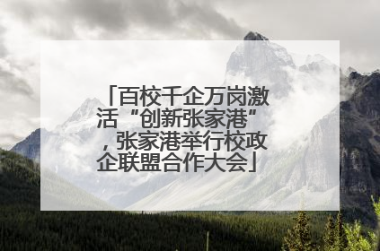 百校千企万岗激活“创新张家港”，张家港举行校政企联盟合作大会