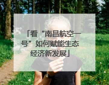 看“南昌航空一号”如何赋能生态经济新发展
