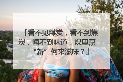 看不见煤炭，看不到焦炭，闻不到味道，煤里烹“新”何来滋味？