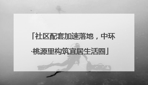 社区配套加速落地，中环·桃源里构筑宜居生活圈