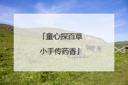 童心探百草 小手传药香