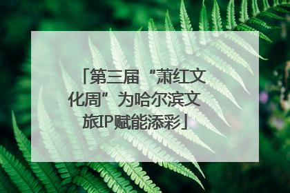 第三届“萧红文化周”为哈尔滨文旅IP赋能添彩