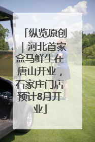纵览原创｜河北首家盒马鲜生在唐山开业，石家庄门店预计8月开业