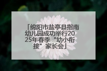 绵阳市盐亭县指南幼儿园成功举行2025年春季“幼小衔接”家长会