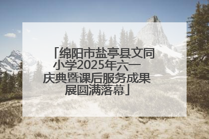 绵阳市盐亭县文同小学2025年六一庆典暨课后服务成果展圆满落幕