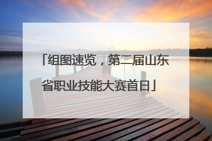 组图速览，第二届山东省职业技能大赛首日