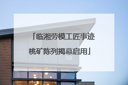 临湘劳模工匠事迹桃矿陈列揭幕启用