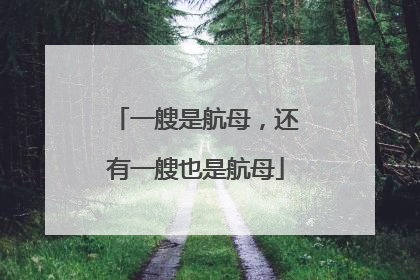 一艘是航母，还有一艘也是航母