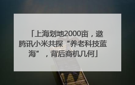 上海划地2000亩，邀腾讯小米共探“养老科技蓝海”，背后商机几何
