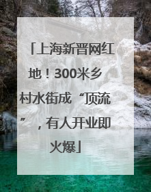 上海新晋网红地！300米乡村水街成“顶流”，有人开业即火爆