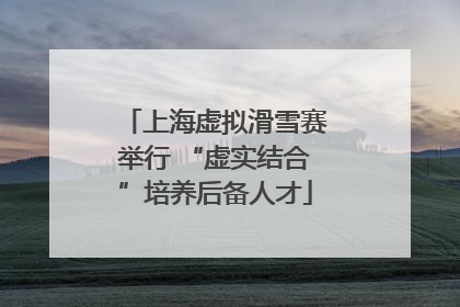 上海虚拟滑雪赛举行 “虚实结合”培养后备人才