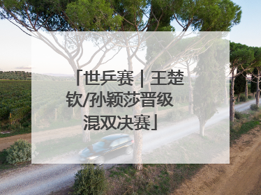 世乒赛｜王楚钦/孙颖莎晋级混双决赛