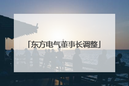东方电气董事长调整