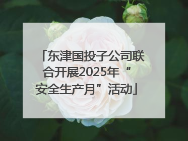 东津国投子公司联合开展2025年“安全生产月”活动