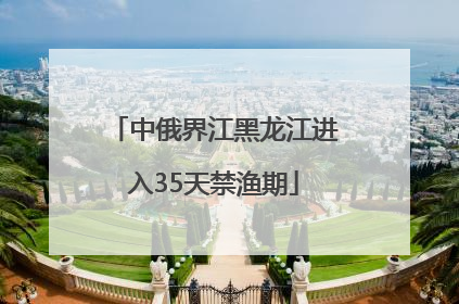 中俄界江黑龙江进入35天禁渔期