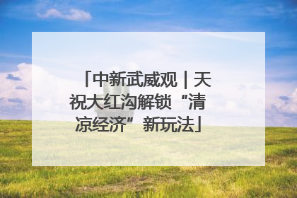 中新武威观｜天祝大红沟解锁“清凉经济”新玩法