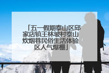 五一假期泰山区邱家店镇王林坡村泰山炊烟巷民俗生活体验区人气爆棚