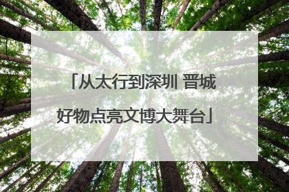 从太行到深圳 晋城好物点亮文博大舞台