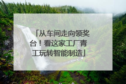 从车间走向领奖台！看这家工厂青工玩转智能制造