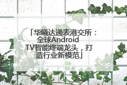 华曦达递表港交所：全球Android TV智能终端龙头，打造行业新模范