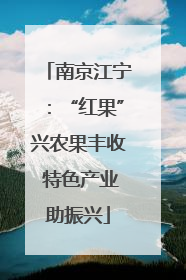 南京江宁：“红果”兴农果丰收 特色产业助振兴