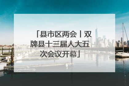县市区两会丨双牌县十三届人大五次会议开幕