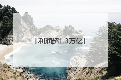 利润超1.3万亿