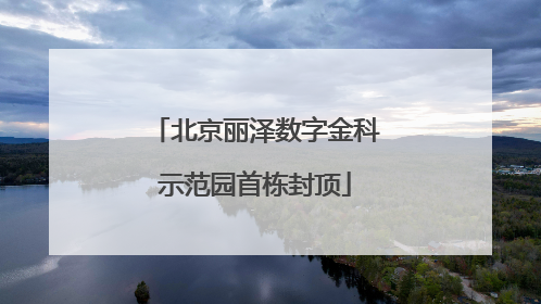 北京丽泽数字金科示范园首栋封顶