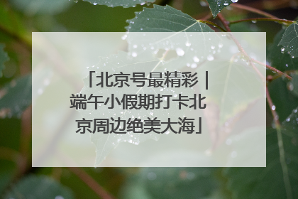 北京号最精彩｜端午小假期打卡北京周边绝美大海