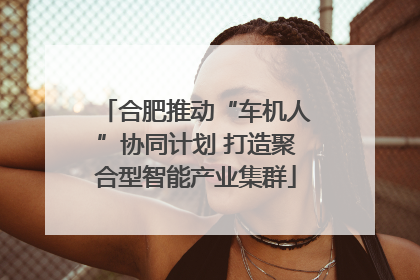 合肥推动“车机人”协同计划 打造聚合型智能产业集群