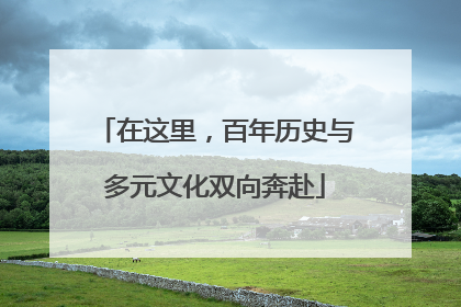在这里，百年历史与多元文化双向奔赴