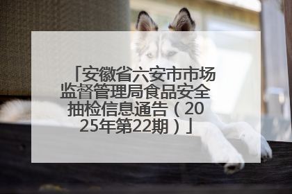 安徽省六安市市场监督管理局食品安全抽检信息通告（2025年第22期）