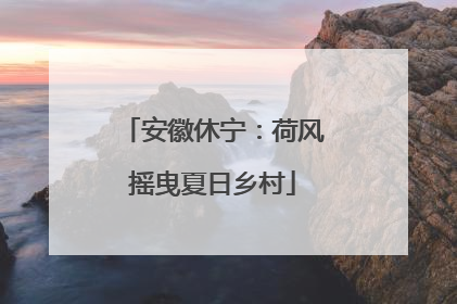 安徽休宁：荷风摇曳夏日乡村