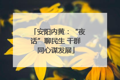 安阳内黄:“夜话”聊民生 干群同心谋发展