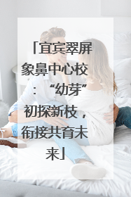 宜宾翠屏象鼻中心校：“幼芽”初探新枝，衔接共育未来