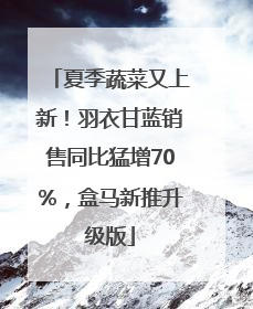 夏季蔬菜又上新！羽衣甘蓝销售同比猛增70%，盒马新推升级版