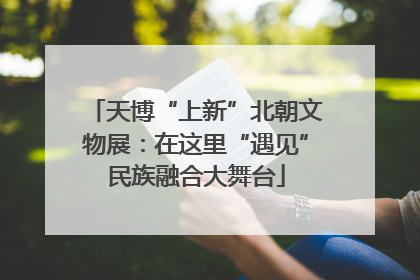 天博“上新”北朝文物展：在这里“遇见”民族融合大舞台
