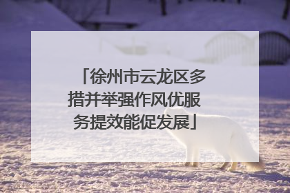 徐州市云龙区多措并举强作风优服务提效能促发展