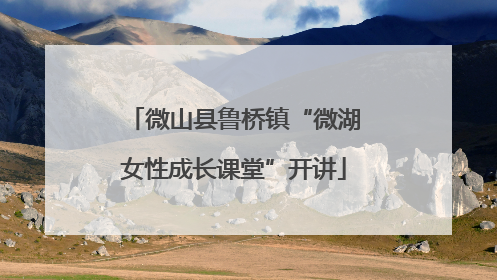 微山县鲁桥镇“微湖女性成长课堂”开讲